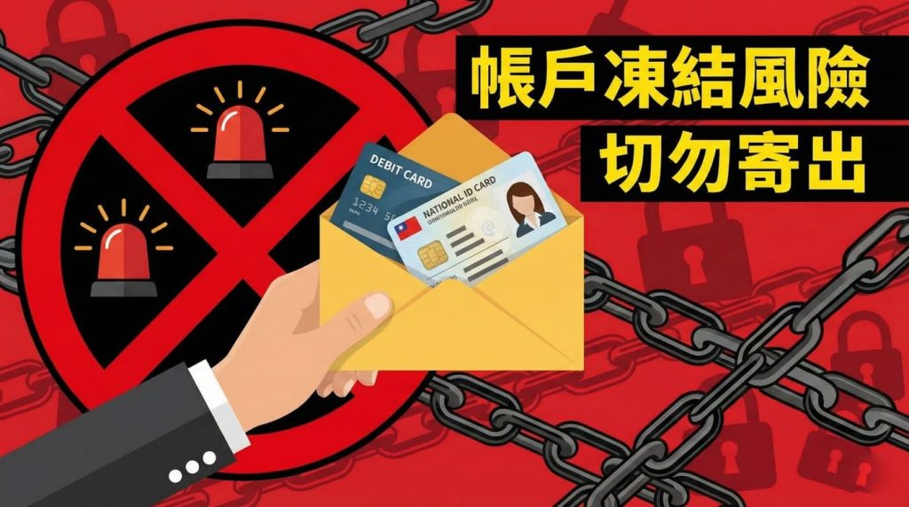 勿寄出提款卡與存摺，避免成為貸款詐騙人頭帳戶